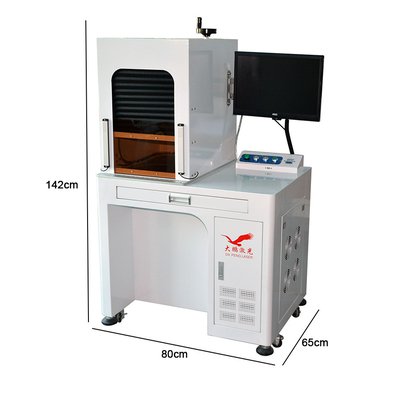 Enclosed Logo Raycus Fiber Laser Engraving Machine For Gold Silver Copper Ring Jewelry