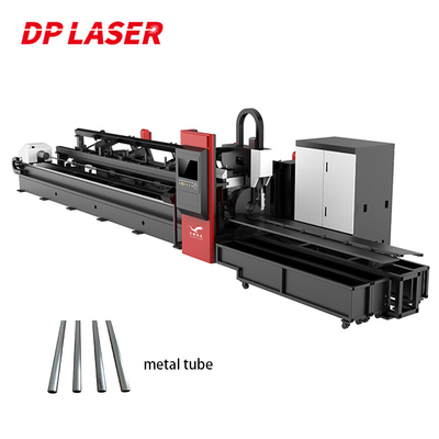 Metal Round Square Pipe Tube Fiber Laser Cutting Machine CNC Automatic