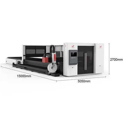 6025 1000W-20000W Fiber Tube Laser Cutting Machine Cypcut Hypcut Beckhoff Optional